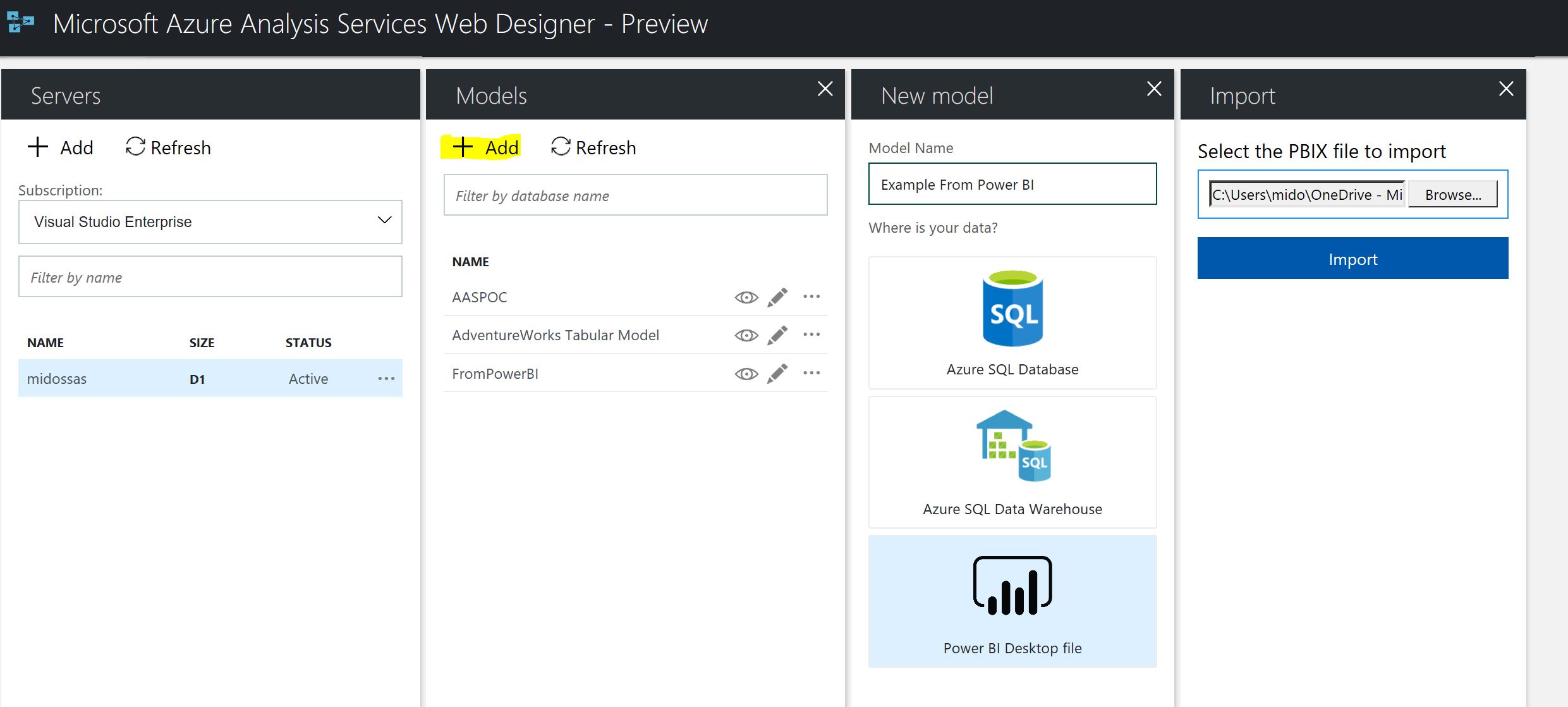 CreateModelFromPowerBI
